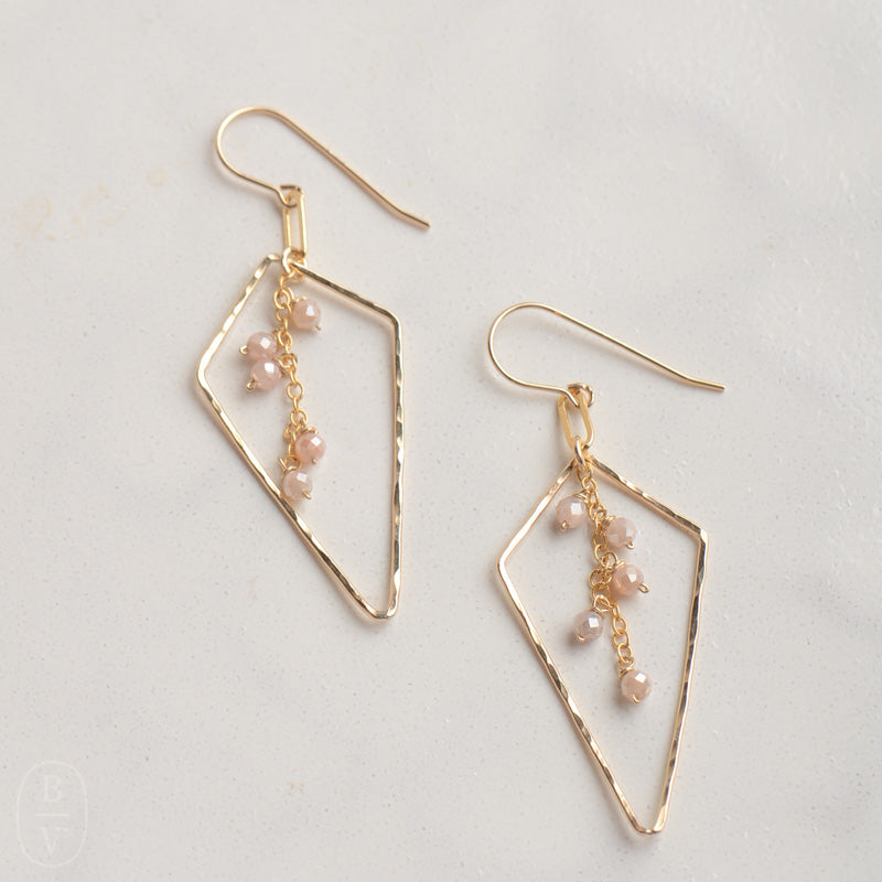 Ellen Hays Jewelry DIAMOND SHAPED STONE DANGLE E2380 EARRINGS