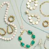 Elyssa Bass Designs GOLD ACCENT LARGE BEAD NECKLACE