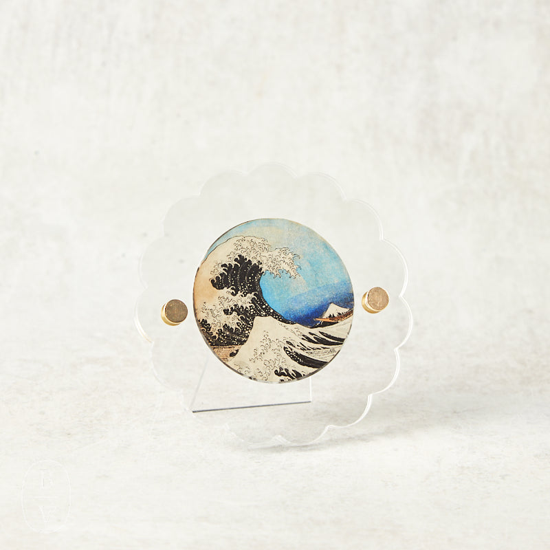 Mudpie SCALLOP ACRYLIC FRAME Round
