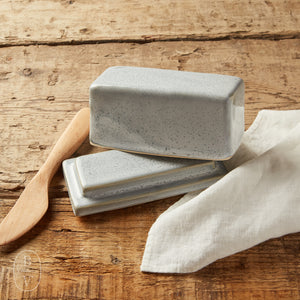 Alex Marshall Studios BUTTER DISH Speckled Blue