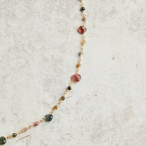 Elyssa Bass Designs GEMSTONE TEARDROPS NECKLACE