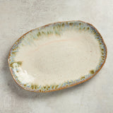Etta B Pottery OVAL SANDWICH PLATTER Botanical