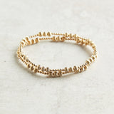 eNewton Design EXTENDS DIGNITY JOY PATTERN BRACELET 7.25" Gold 5mm