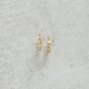 CV Designs BAGUETTE HUGGIE EARRINGS - CVBCZHS