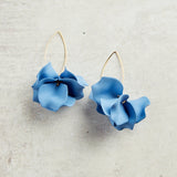 Virtue HYACINTH TIERED MARQUIS HOOK EARRINGS Carolina Blue