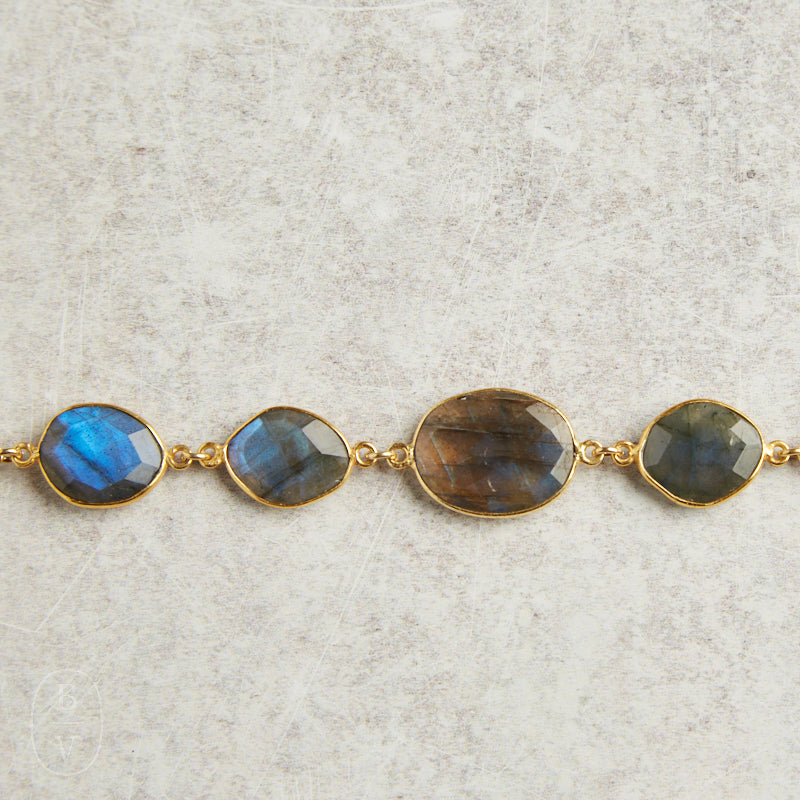 Elyssa Bass Designs PEARL CHARM BEZEL BRACELET