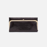 Hobo RACHEL CONTINENTAL WALLET Polished Leather Black