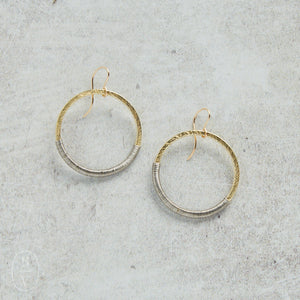 CV Designs WRAP GOLD HOOP EARRINGS - CVGHS