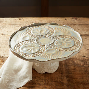 Casafina by Costa Nova CRISTAL FOOTED PLATE