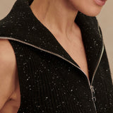 Varley HALLY HALF ZIP RIB VEST