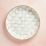 MacKenzie-Childs ABUNDANT BOWL Mocha Check