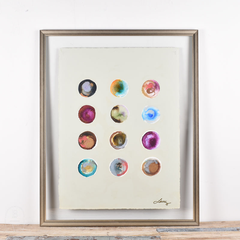 By Lacey EXPECTATION BUBBLES FRAMED FLOATED PAINTING - SERIES 4 NO 4