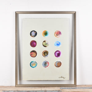 By Lacey EXPECTATION BUBBLES FRAMED FLOATED PAINTING - SERIES 4 NO 4