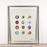 By Lacey EXPECTATION BUBBLES FRAMED FLOATED PAINTING - SERIES 4 NO 4