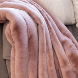 Fabulous Furs POSH THROW Rosewood 60 x 72
