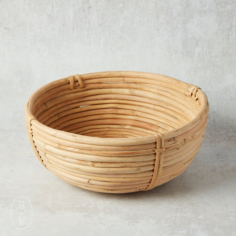 Creative Co-op HANDWOVEN RATTAN BOWL Large