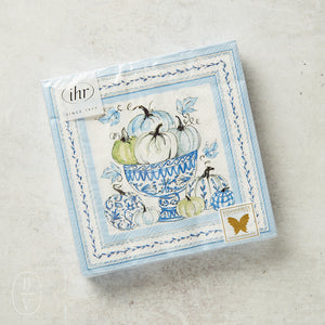 Boston International CHINOISERIE PUMPKINS LUNCHEON NAPKINS