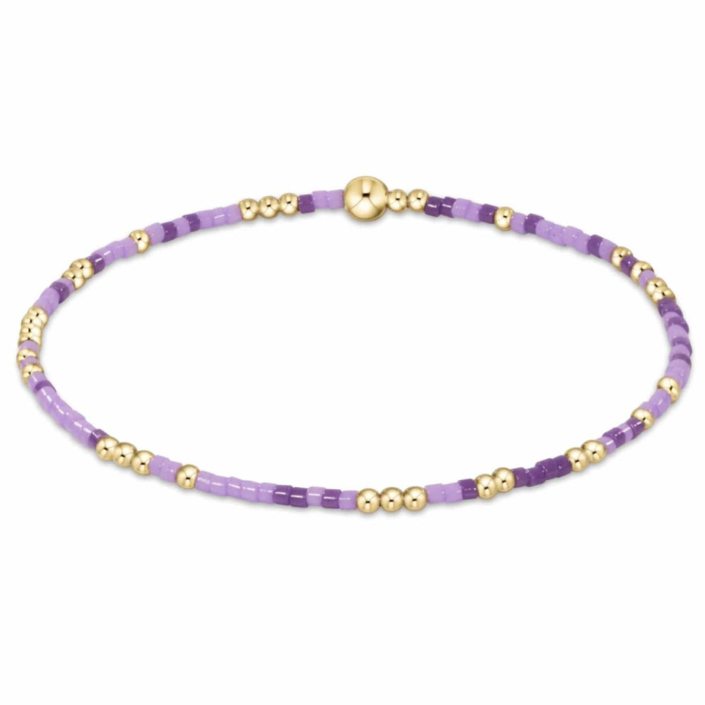 eNewton Design EGIRL HOPE UNWRITTEN BRACELET SPRING 2024 5.5" Purple People Eater