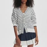 Varley ANTONIA RELAXED CARDIGAN White Blue Nights