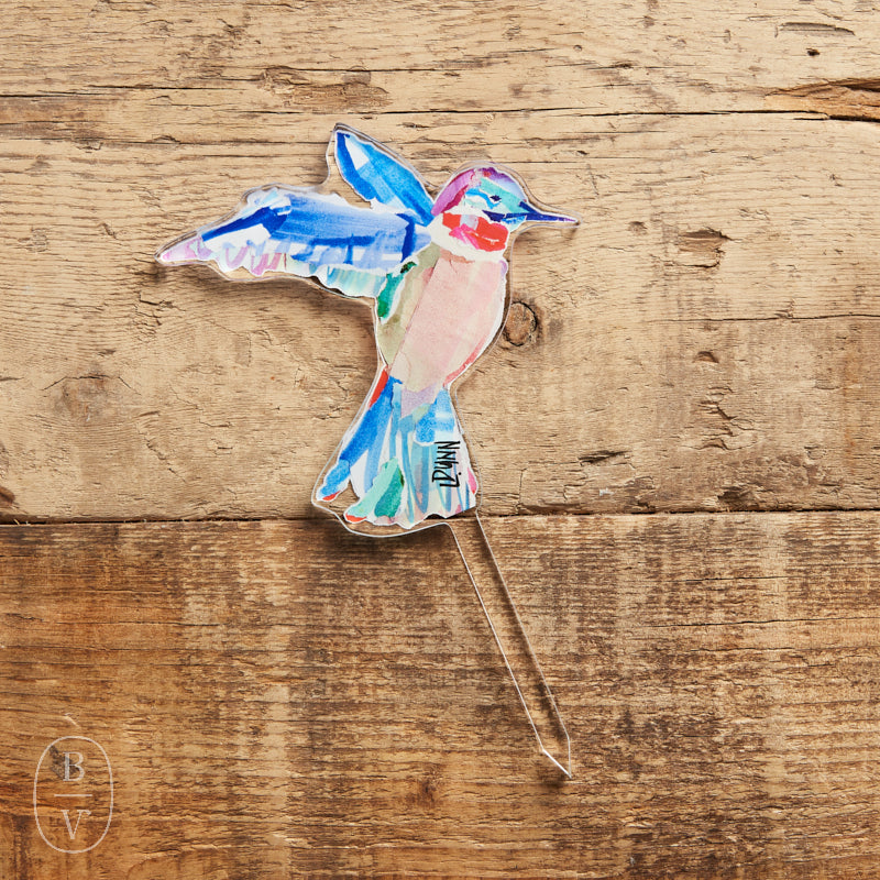 Lauren Dunn ACRYLIC PLANT STICK Hummingbird