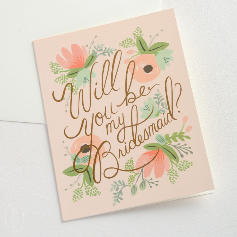 Rifle Paper Co BLUSHING BRIDESMAID CARD