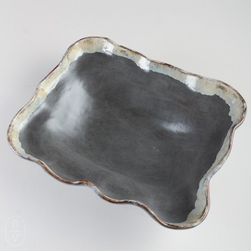 Etta B Pottery DEEP RECTANGLE SERVER DISH