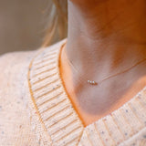 eNewton Design CHARM NECKLACE Gold 16 Joy 3mm Pearl