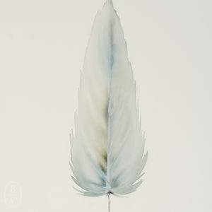 By Lacey MEDIUM FLOATED FRAMED FEATHER PAINTING SERIES 9 NO 3