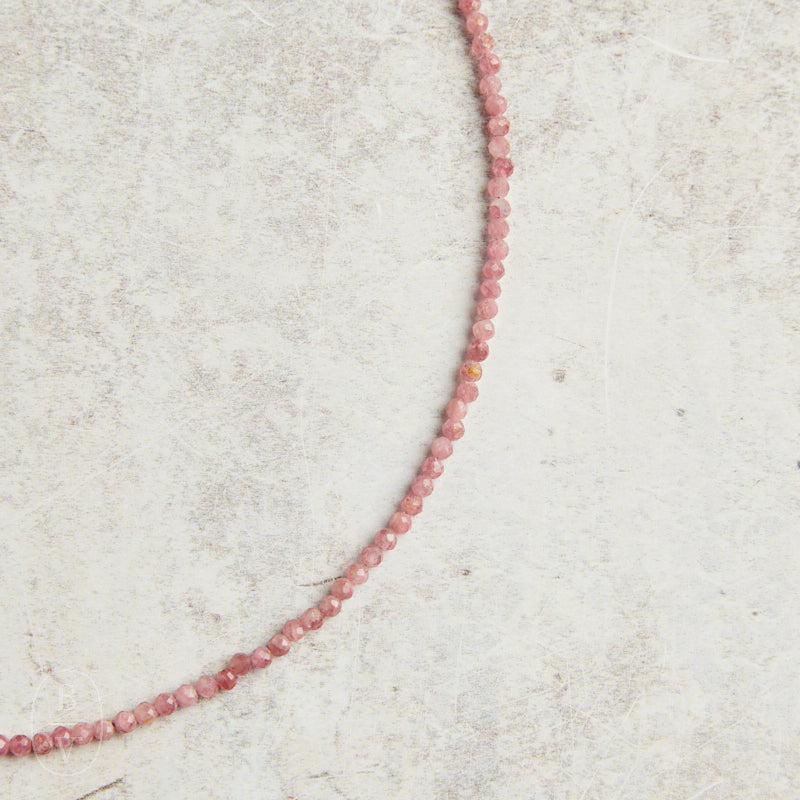 Elyssa Bass Designs BEADED NECKLACE Pink Tourmaline