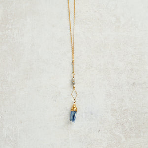 Darby Drake Jewelry and Design LONG NECKLACE WITH GEMSTONE - NETS325