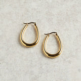 Elyssa Bass Designs HORSESHOE SHAPED HUGGIE HOOP EARRINGS Gold