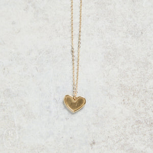 Madison Sterling Jewelry BIBLE VERSE PETITE HEART NECKLACE Bronze 1 Cor 13:13