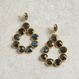 Elyssa Bass Designs O LIST EARRINGS Labradorite