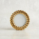 Two's Company BRAIDED FRAME Gold Circle