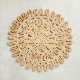 Creative Co-op ROUND WOVEN STRAW PLACEMAT Natural