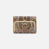 Hobo ROBIN COMPACT WALLET Opal Snake Skin Printed Leather