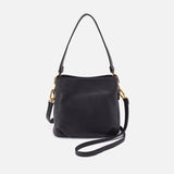 Hobo STARR CONVERTIBLE SHOULDER BAG Pebbled Leather Black