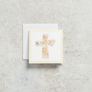 Rosanne Beck CROSS ENCLOSURE CARD Ecru