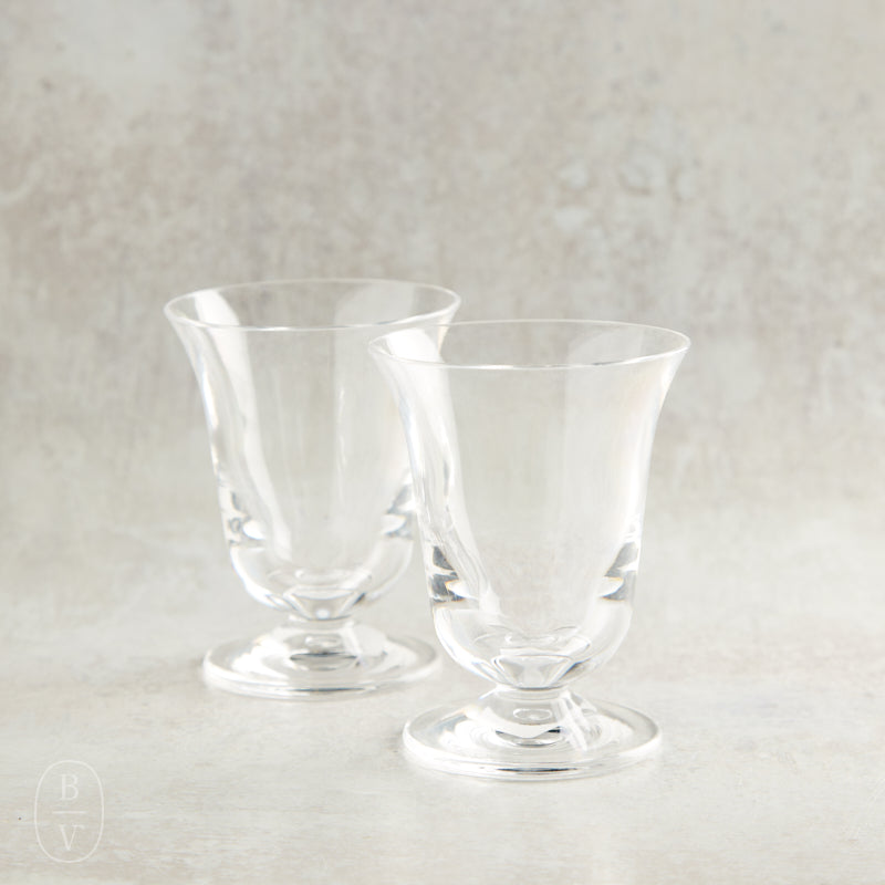 Caspari ACRYLIC FLARED WINE GLASS Clear