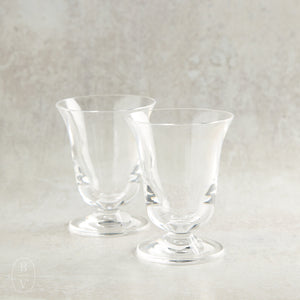 Caspari ACRYLIC FLARED WINE GLASS Clear