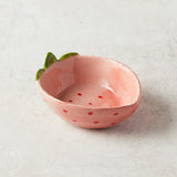 Creative Co-op STRAWBERRY HANDPAINTED NESTING BOWL Medium