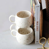 Creative Co-op SPECKLED BEIGE STONEWARE MUG
