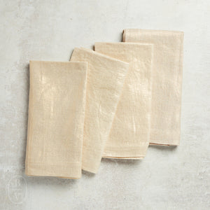 Kim Seybert METALLIC LINEN NAPKIN