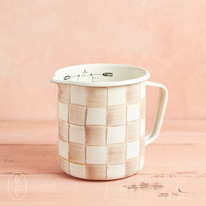 MacKenzie-Childs MEASURING CUP Mocha Check 7 Cups