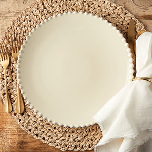 Casafina by Costa Nova PEARL DINNER PLATE Cream