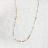 Ellen Hays Jewelry MIXED METAL CHAIN N1732GOX NECKLACE