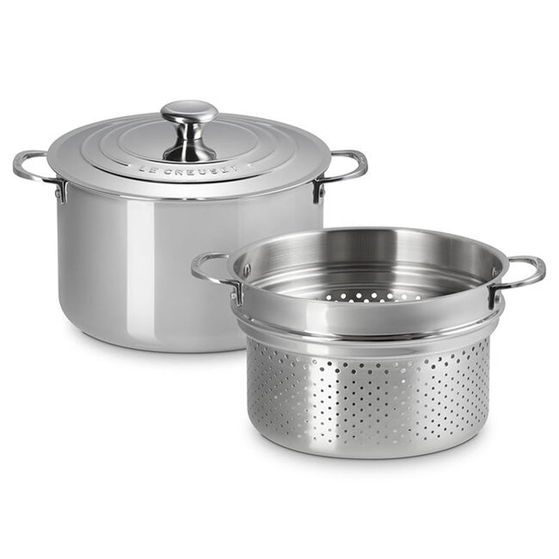 Le Creuset SIGNATURE STAINLESS STEEL STOCKPOT WITH COLANDER INSERT