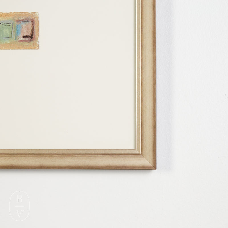 By Lacey MAT FRAMED SQUARE ABSTRACT 1