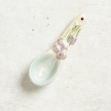 Creative Co-op HAND PAINTED STONEWARE SPOON Purple