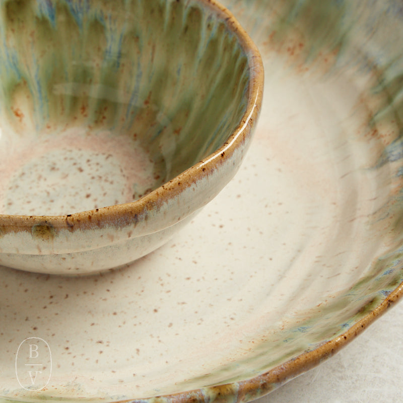 Etta B Pottery CHIP AND QUESO BOWL